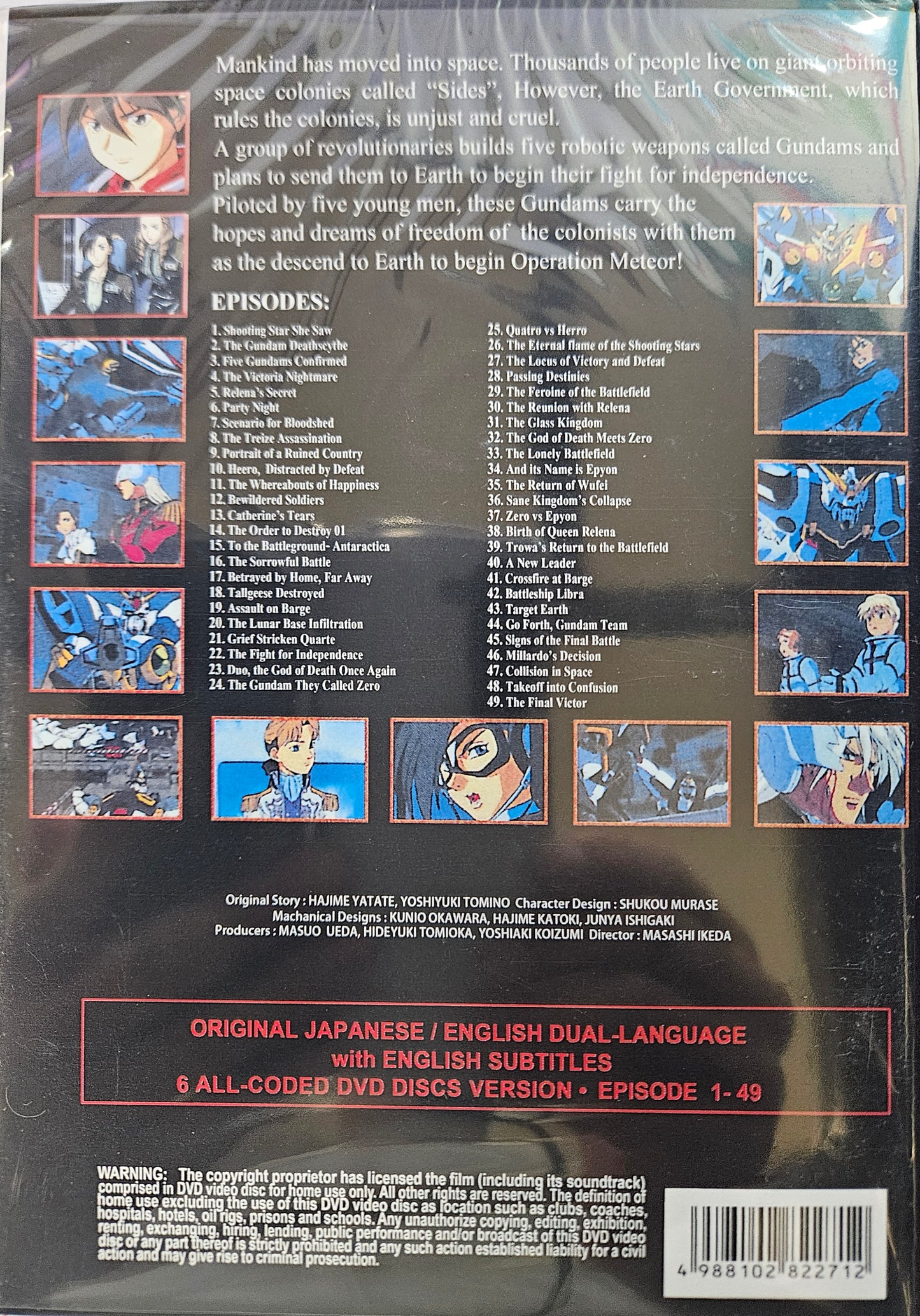 Gundam Wing TV DVD Collection Ship From USA