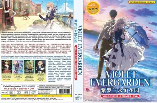 Violet Evergarden Vol.1-13End + 2Movies + OVA ENG DUB DVD SHIP FROM USA