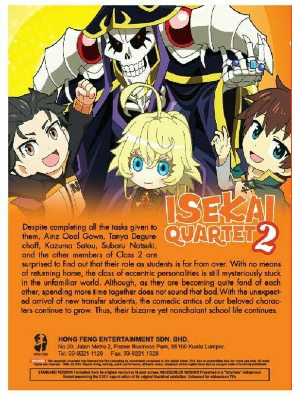 Isekai Quartet 2 (Vol.1-12End) Season 2 English Subtitle DVD Ship Out From USA