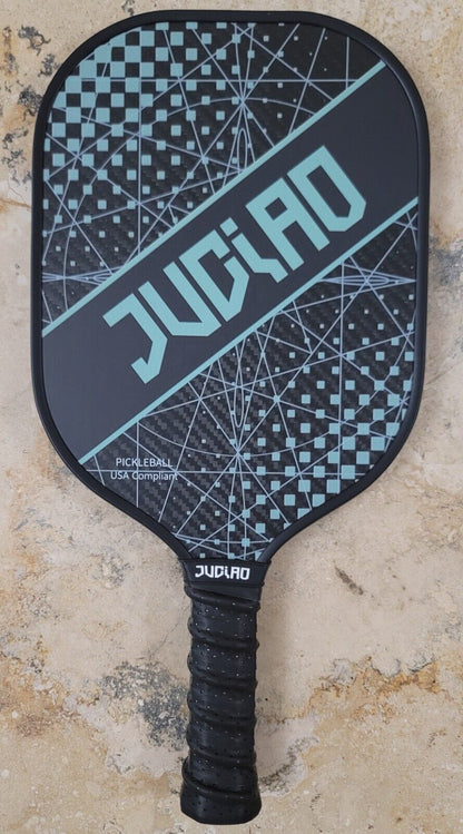 Juciao Green Logo 4.5" Handle  Pickleball Paddle Carbon Fiber Composite USA