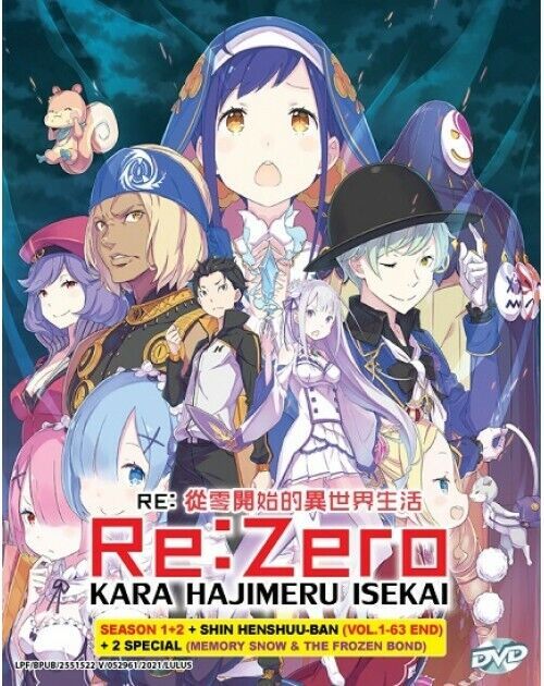 Re: Zero Kara Hajimeru Isekai Complete Set 1 + 2 And Series Movie SHIP FROM USA