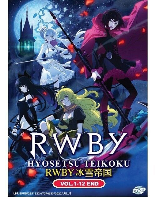 RWBY: HYOSETSU TEIKOKU RWBY VOL.1-12 END ANIME DVD ENGLISH SUBTITLE REGION ALL