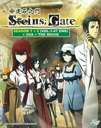 Steins;Gate Season 1+2 +OVA +Movie (Ep 1-47 end)  (English Dubbed) Ship From USA