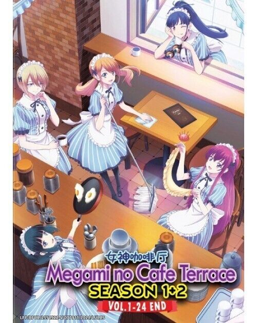 MEGAMI NO CAFE TERRACE SEASON 1+2 VOL.1-24 END