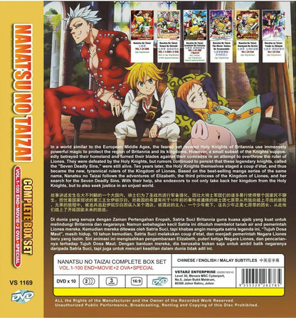 Nanatsu no Taizai COMPLETE SET Vol 1-100 End + Movie + 2 OVA + Special USA