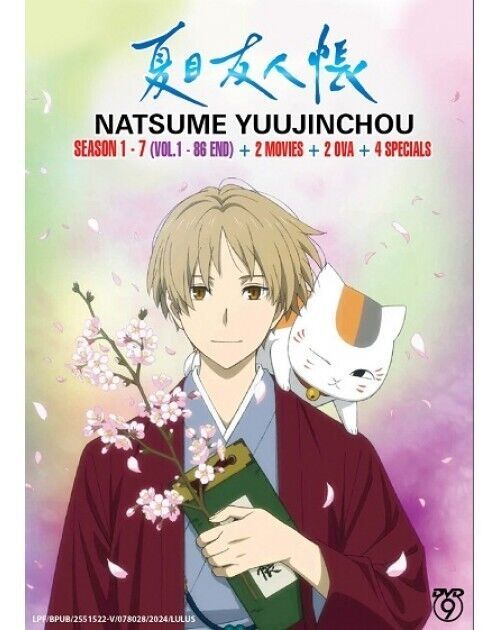 NATSUME YUUJINCHOU SEASON 1 - 7 (VOL.1 - 86 END) + 2 MOVIES +2 OVA+ 4 SPECIALS ENG DUB *