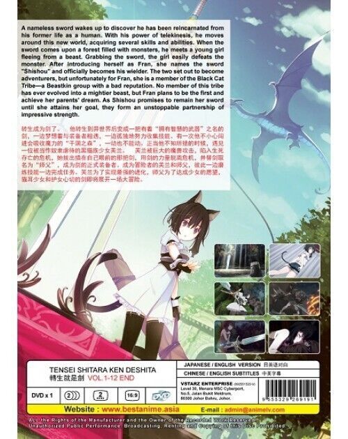 TENSEI SHITARA KEN DESHITA VOL.1-12 END ENGLISH DUBBED DVD SHIP FROM USA