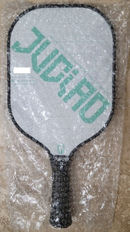 Juciao Green word 4.5" Handle Pickleball Paddle Carbon Fiber Composite USA