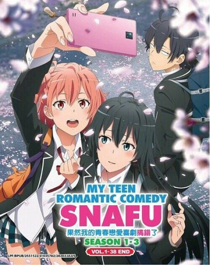 My Teen Romantic Comedy SNAFU DVD Season 1- 3 Vol 1-38 end Eng Dub SHIP FROM USA