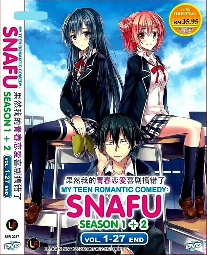 My Teen Romantic Comedy SNAFU Season 1+2 1-27 End English Subtitle SHIP FROM USA