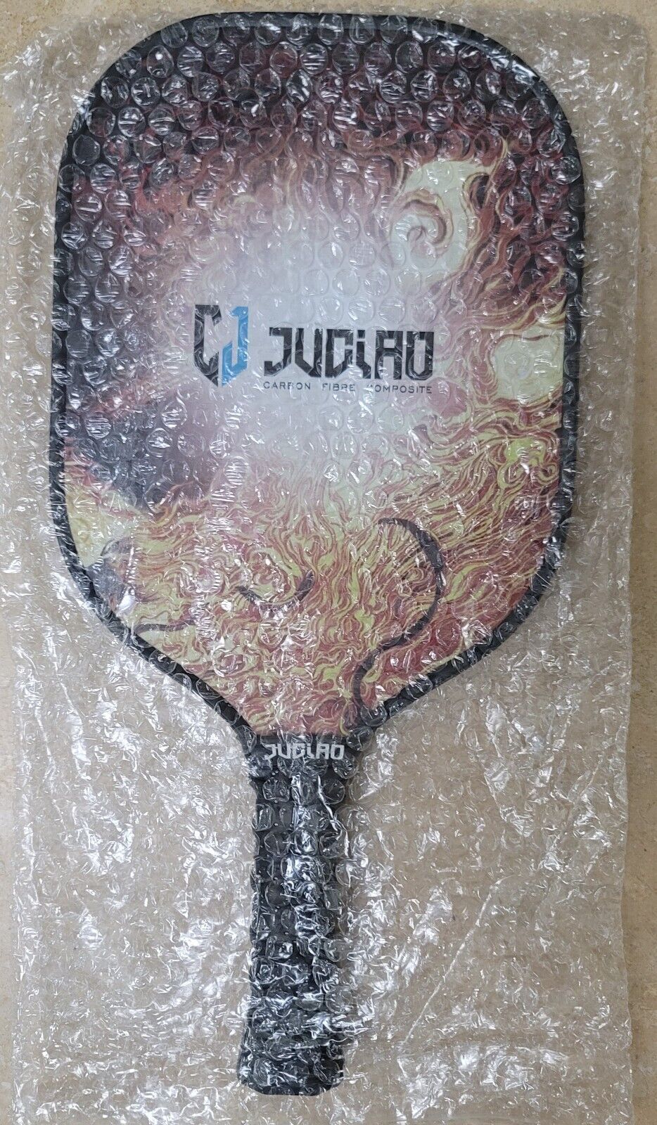 Juciao Fire Dragon 4.5" Handle Pickleball Paddle Carbon Fiber Composite USA