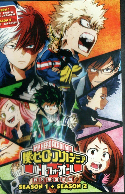 My Hero Academia Season 1 + 2 season 1 eng dubed, season 2 DVD Jap Ship FRom USA