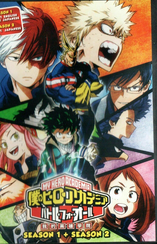 My Hero Academia Season 1 + 2 season 1 eng dubed, season 2 DVD Jap Ship FRom USA