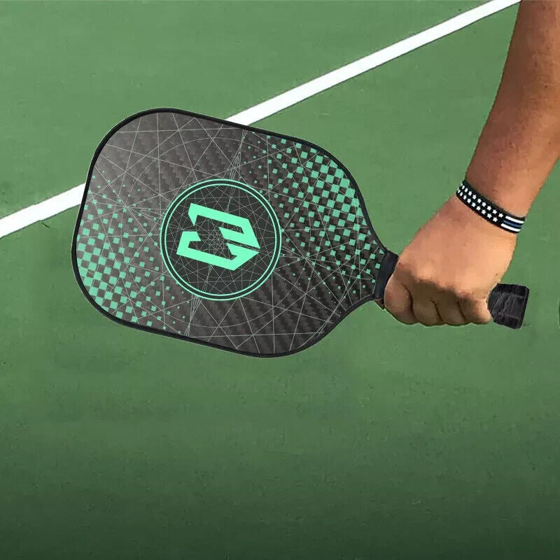 Juciao Green Logo 4.5" Handle  Pickleball Paddle Carbon Fiber Composite USA