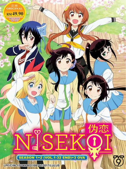 Nisekoi Season 1+2 ( TV 1-32 End + 3 OVA ) English SUB