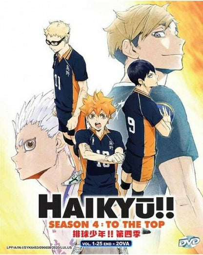 Haikyū!! Season 4 To The Top Vol.1-25 End + 2 OVA DVD Box Set SHIP FROM USA