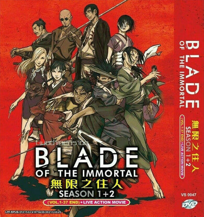 Blade Of The Immortal 1+2 Vol.1-37End+Live Action DVD English Dub Ship From USA