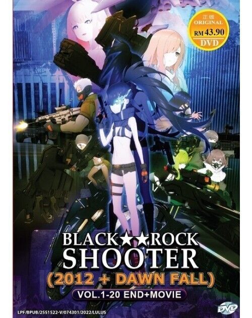 BLACK ROCK SHOOTER (2012+DAWN FALL) VOL.1-20 END + MOVIE ANIME DVD SHIP FROM USA