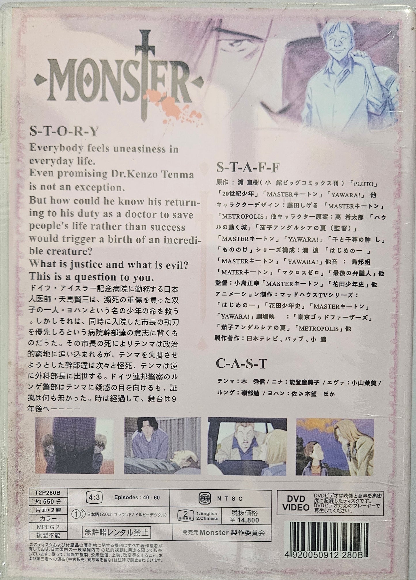 Monster ~ Tv Series Part 2  Episodes : 40-60