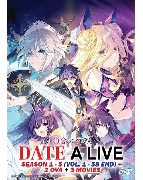 Date A Live Season 1- Vol. 1-58 End + 2 OVA + 3 Movie English Dub SHIP FROM USA