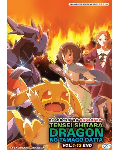 Tensei Shitara Dragon no Tamago Datta (VOL.1 - 12 End) ~ English Dubbed ~ DVD