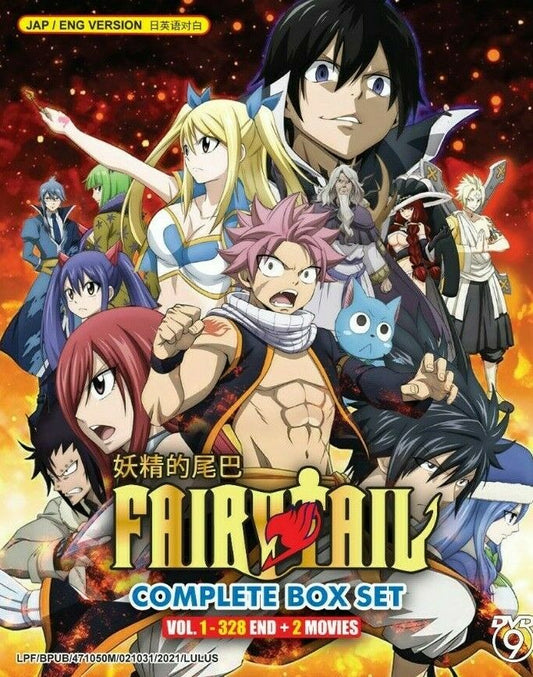 Fairy Tail Complete Box set vol. 1-328 End + 2 Movies