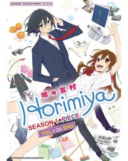 HORIMIYA SEASON 1 + PIECE VOL.1-26 END DVD English Dubbed