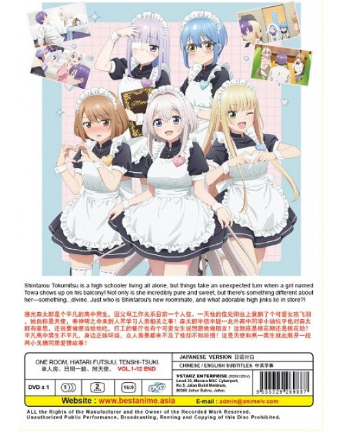 One Room,Hiatari Futsuu,Tenshi Tsuki. (1-12End) Eng sub&All region SHIP FROM USA
