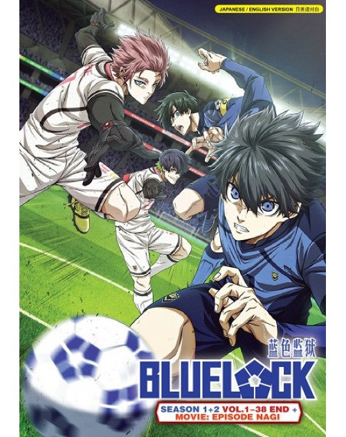 BLUELOCK SEASON 1+2 VOL.1-38 END + MOVIE: EPISODE NAGI ENG DUB