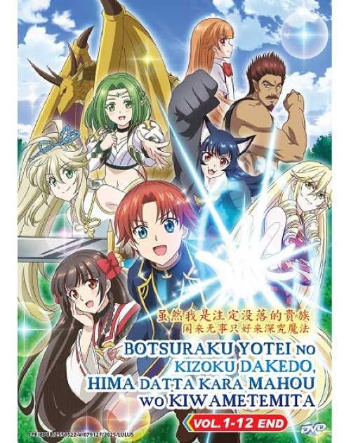 BOTSURAKU YOTEI NO KIZOKU DAKEDO, HIMA DATTA KARA MAHOU WO KIWAMETEMITA VOL.1-12 END