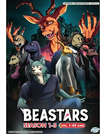 Beastars TV Series Season 1-3 Vol.1-48End English Dubbed Anime DVD