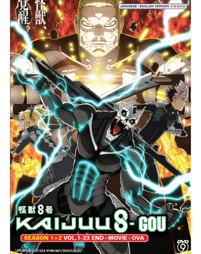 KAIJUU 8-GOU SEASON 1+2 VOL.1-23 END+ MOVIE + OVA ENG DUB