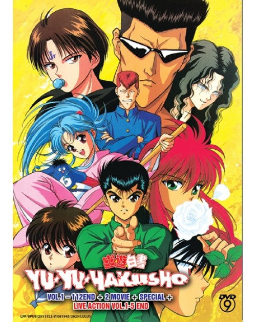 Yu Yu Hakusho Ghost Files + Movie + Special Anime + Live Action 1-5 DVD English Dub