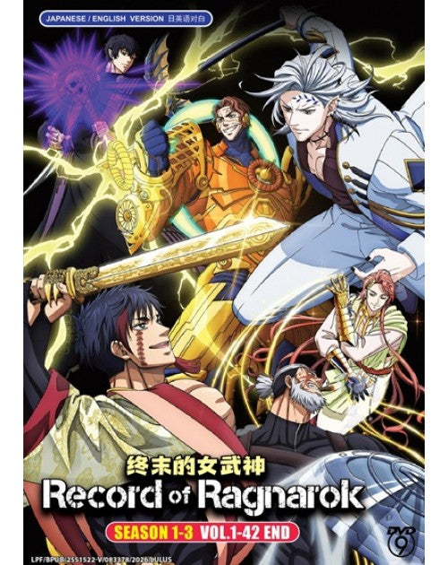 Record Of Ragnarok TV Series Season 1-3 Vol.1-42End English Dubbed Anime DVD