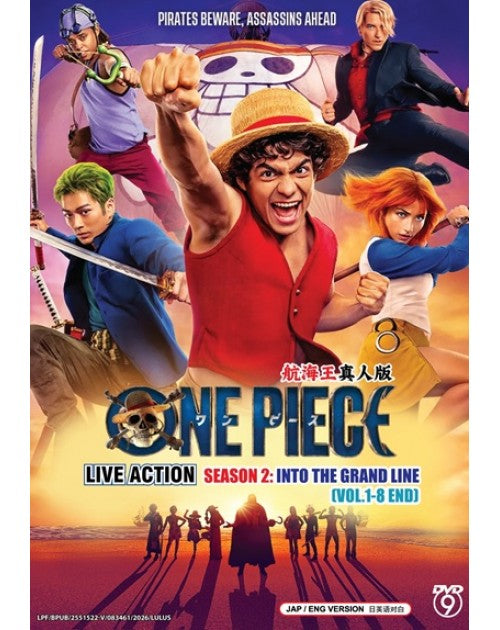 ONE PIECE LIVE ACTION 航海王真人版 SEASON 2 ： INTO THE GRAND LINE VOL.1-8 END