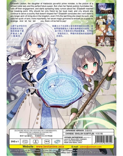 Buchigire Reijou wa Houfuku wo Chikaimashita. Vol. 1-12 End ENG SUB Anime DVD. MADOUSHO NO CHIKARA DE SOKOKU WO TATAKITSUBUSHIMASU