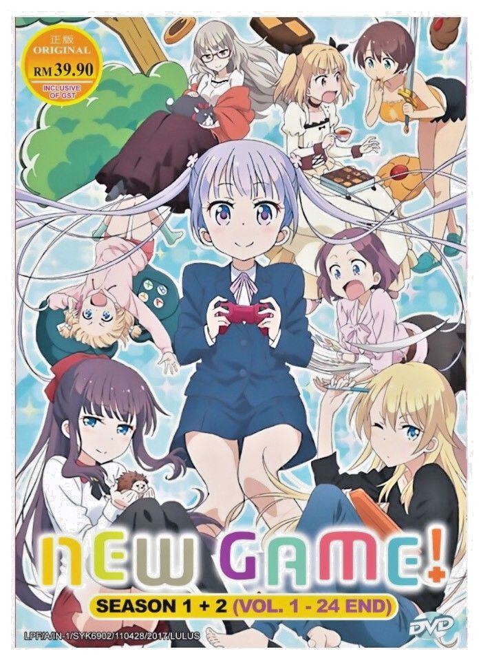 New Game ! Season 1 & 2 Vol. 1-24 END English Dub + Bonus Anime DVD