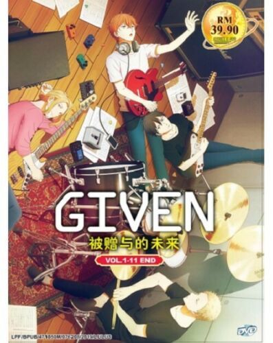 GIVEN VOL.1-11 END ENGLISH SUBTITLE REGION ALL SHIP FROM USA