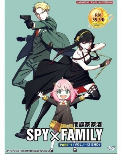 SPY×FAMILY PART 1 VOL.1-12 END DVD ENGLISH DUBBED REGION ALL SHIP FROM USA