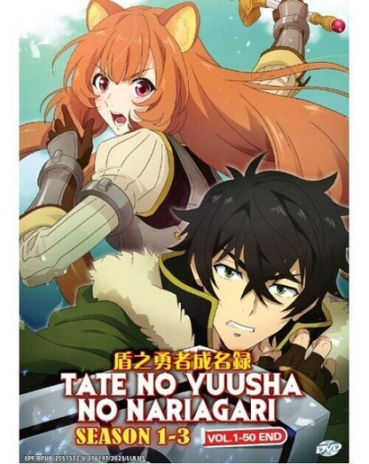 Tate no Yuusha no Nariagari (Season 1-3 VOL.1 - 50 End) Eng Dub DVD SHIP FROM US