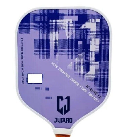 Juciao Purple 4.4" Handle Pickleball Paddle New Carbon Fiber Composite USA