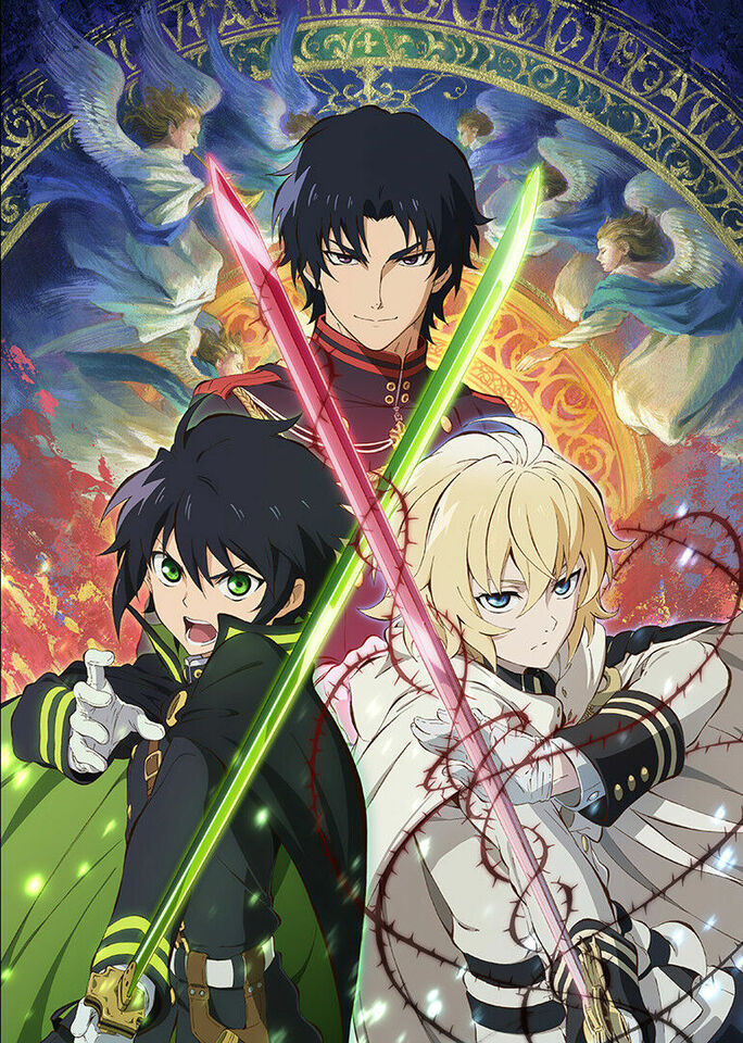 Owari no Seraph Season 1 & 2 Eps 1 to 24 + OVA DVD English Dubbed Ship From USA