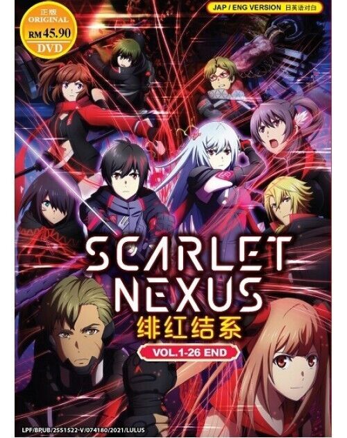 Scarlet Nexus Anime DVD (Ep 1-26 end) (English Dub) SHIP FROM USA