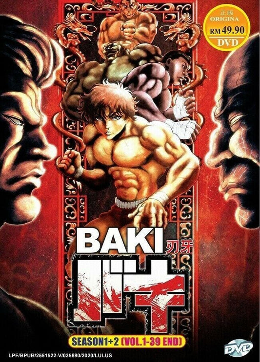 BAKI Season 1+2 Vol.1-39 End English Dubbed DVD Ship From USA