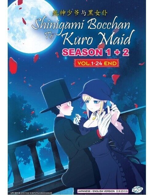 Shinigami Bocchan To Kuro Maid Season 1+2 (1-24End) DVD ENG  DUB SHIP FROM USA