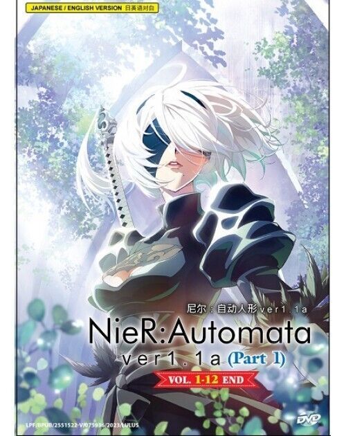 NIER AUTOMATA VER1.1A (PART 1) - ANIME DVD (1-12 EPS) (ENG DUB) SHIP FROM US