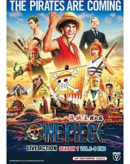 ONE PIECE LIVE ACTION Season 1 Vol.1-8 END English Dub All Region SHIP FROM USA