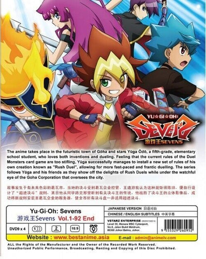 Yu-Gi-Oh Sevens Complete TV Series Vol.1-92 English Subtitles Anime SHIP FROMUSA