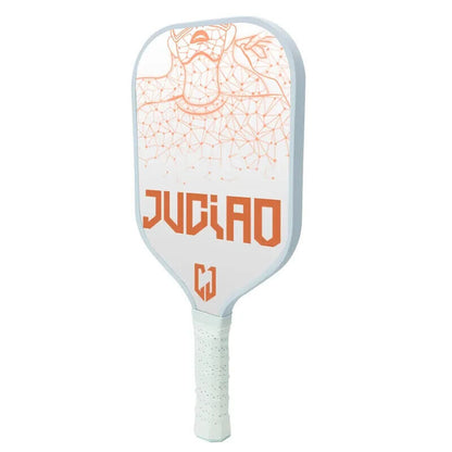 Juciao Lady White 4.5" Handle Pickleball Paddle Carbon Fiber Composite USA