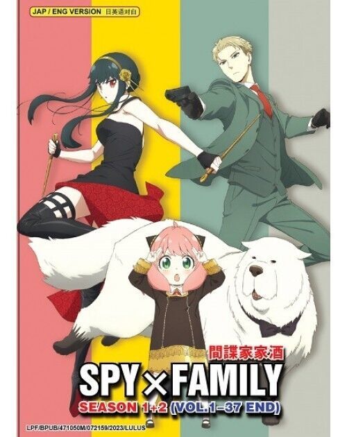 SPY x FAMILY SEASON 1+2 (VOL.1-37 END) ENGLISH VERSION DVD SHIP FROM USA